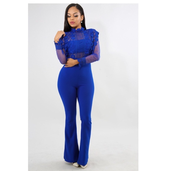 CROTCHET PALAZZO JUMPSUIT - Picture 2 of 3